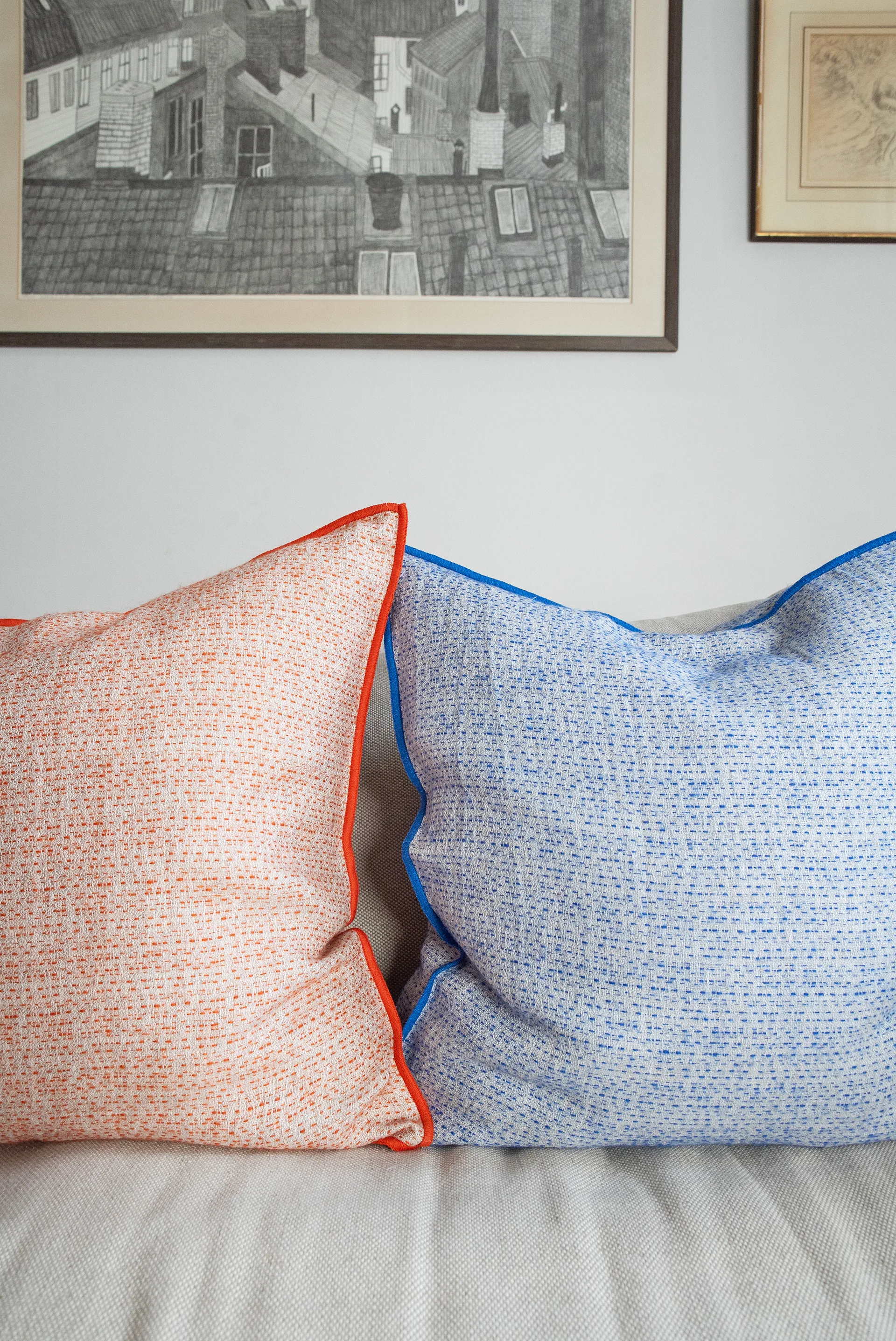 Field pudebetræk, Blue, 50x50 cm Brita Sweden