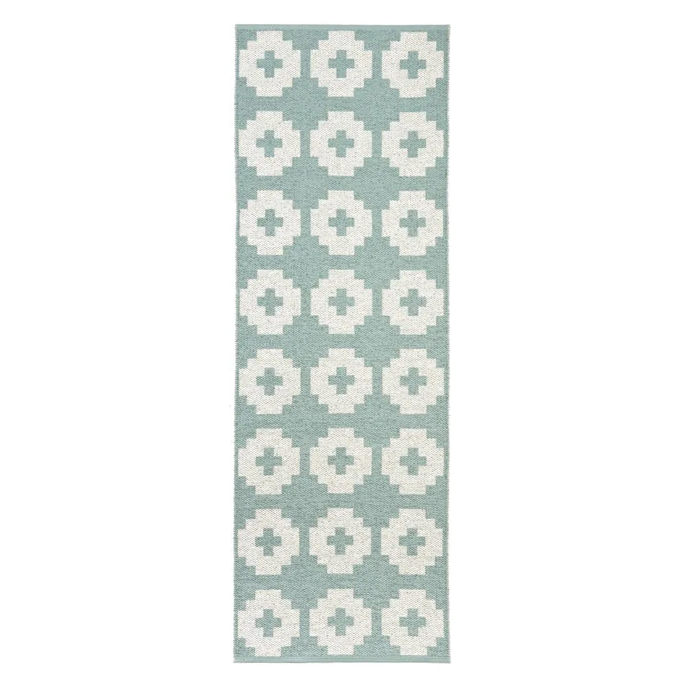 Flower tæppe lagoon, 70 x 300 cm Brita Sweden