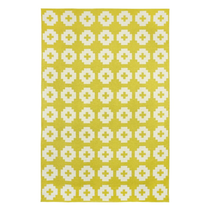 Flower tæppe stor sun (gul) - 170 x 250 cm - Brita Sweden