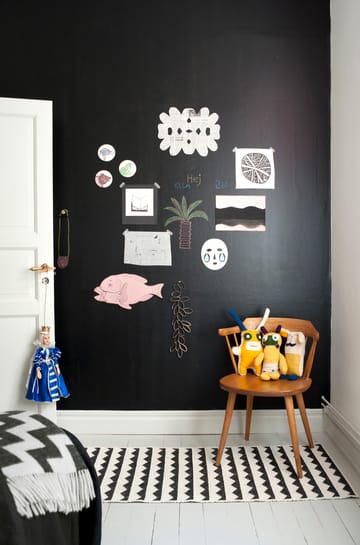 Gittan tæppe sort - 70 x 100 cm - Brita Sweden