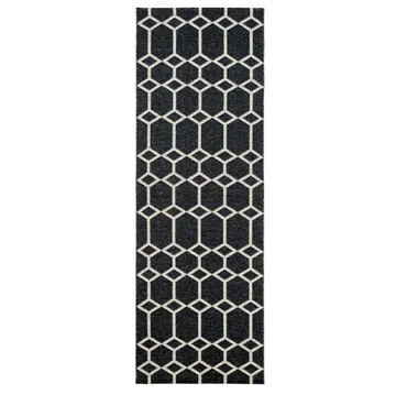 Ingrid tæppe sort - 70 x 250 cm - Brita Sweden