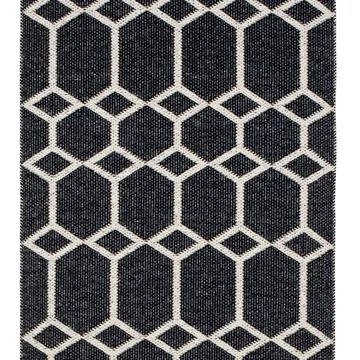 Ingrid tæppe sort - 70 x 250 cm - Brita Sweden