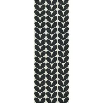 Karin tæppe sort - 70x150 cm - Brita Sweden