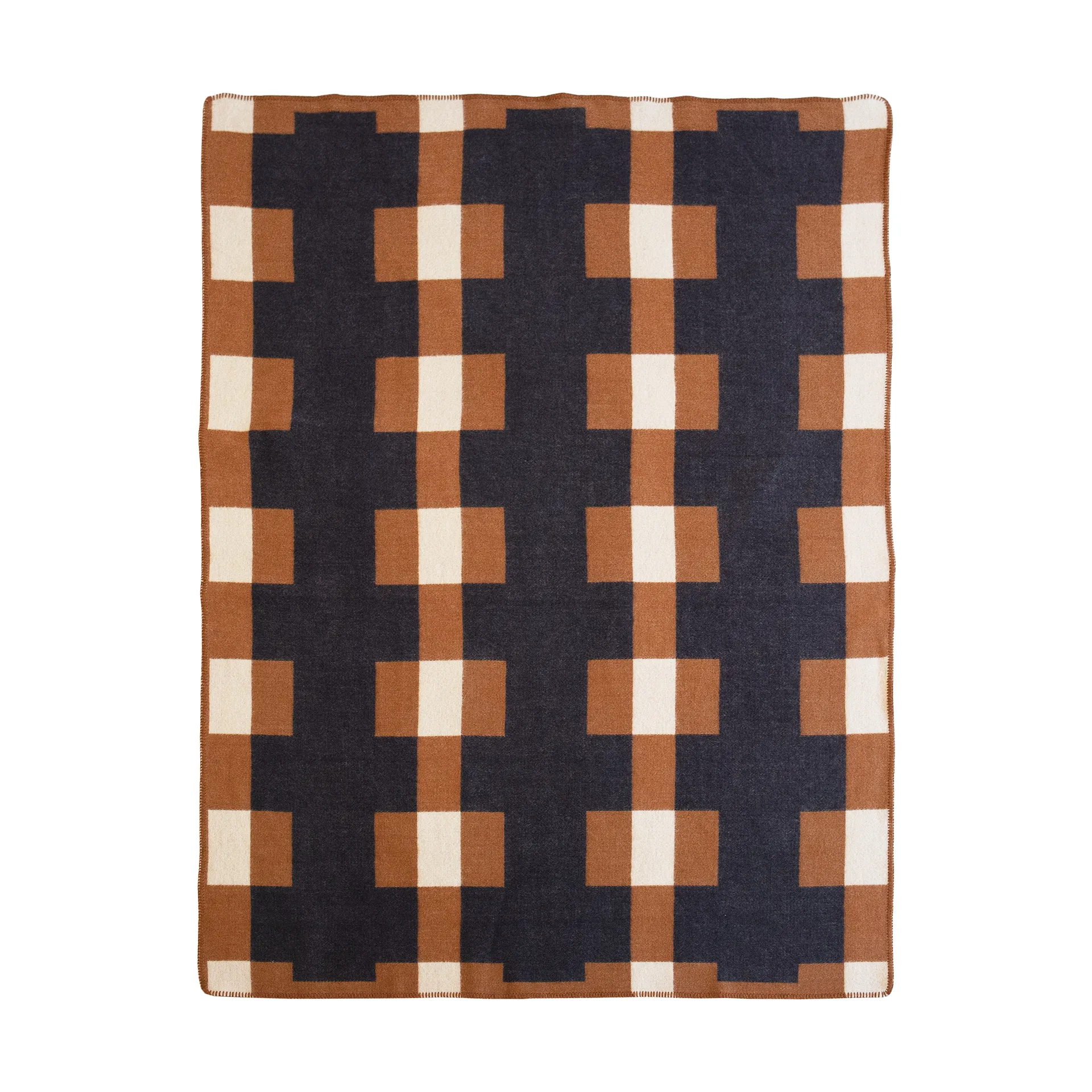 Marta plaid, Brown, 180x130 cm Brita Sweden