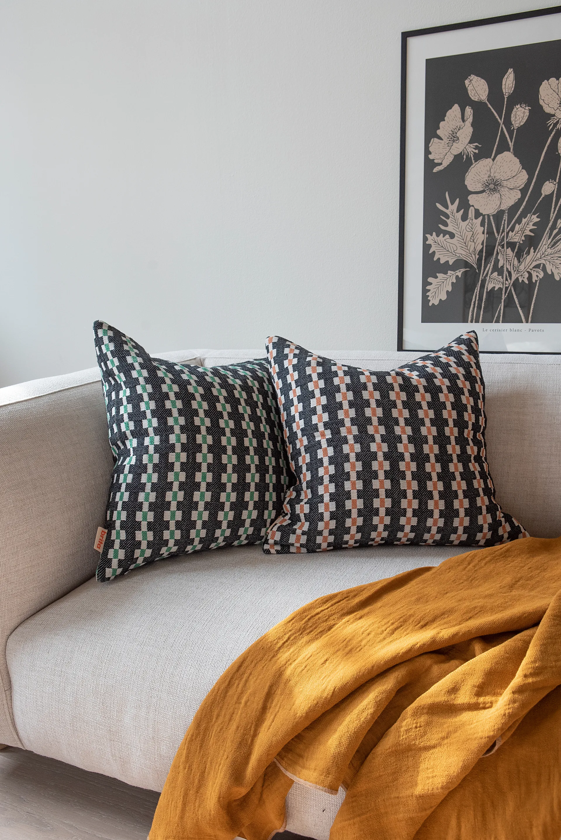 Marta pudebetræk, Brown, 50x50 cm Brita Sweden