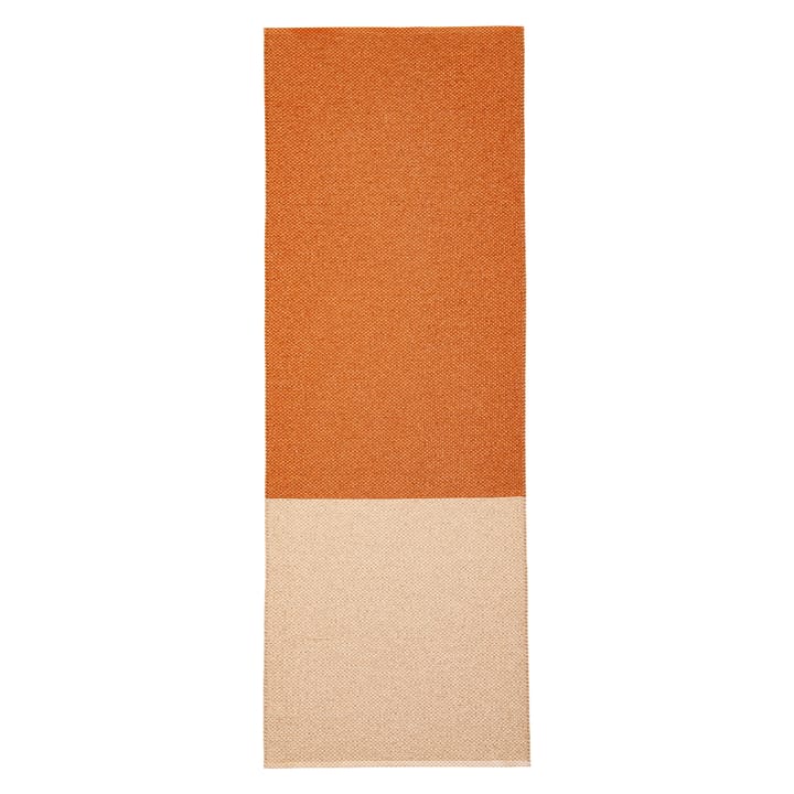Moor tæppe cream (cremehvid/terrakotta) - 70x200 cm
  - Brita Sweden