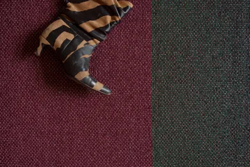 Moor tæppe raspberry (grøn/lyserød) - 70x300 cm
  - Brita Sweden