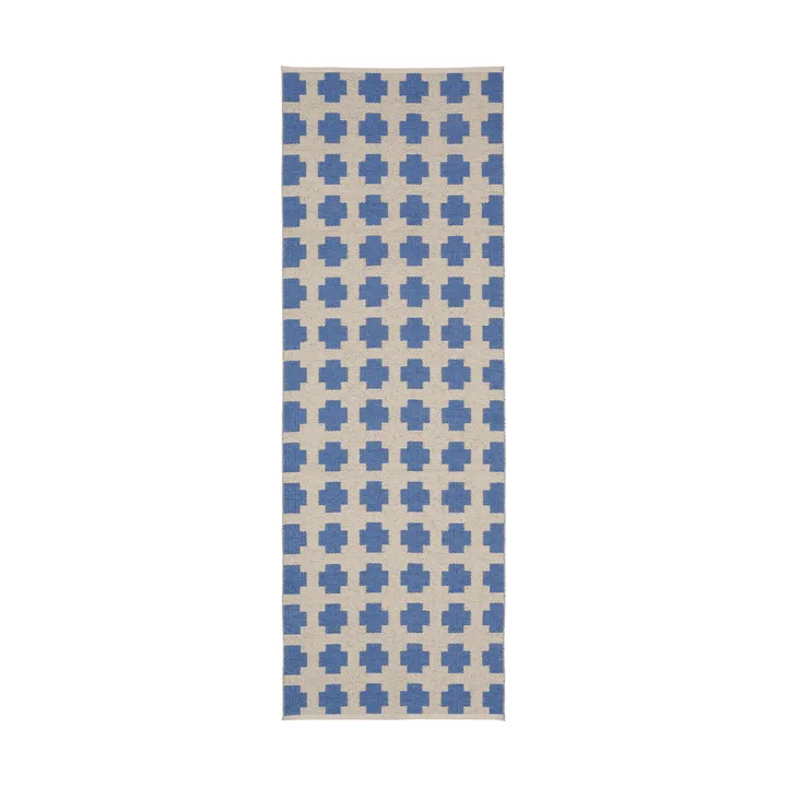 Paloma tæppe - Vivid blue, 250x70 cm - Brita Sweden
