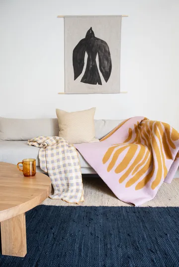 Pine plaid - Pink, 180x130 cm - Brita Sweden