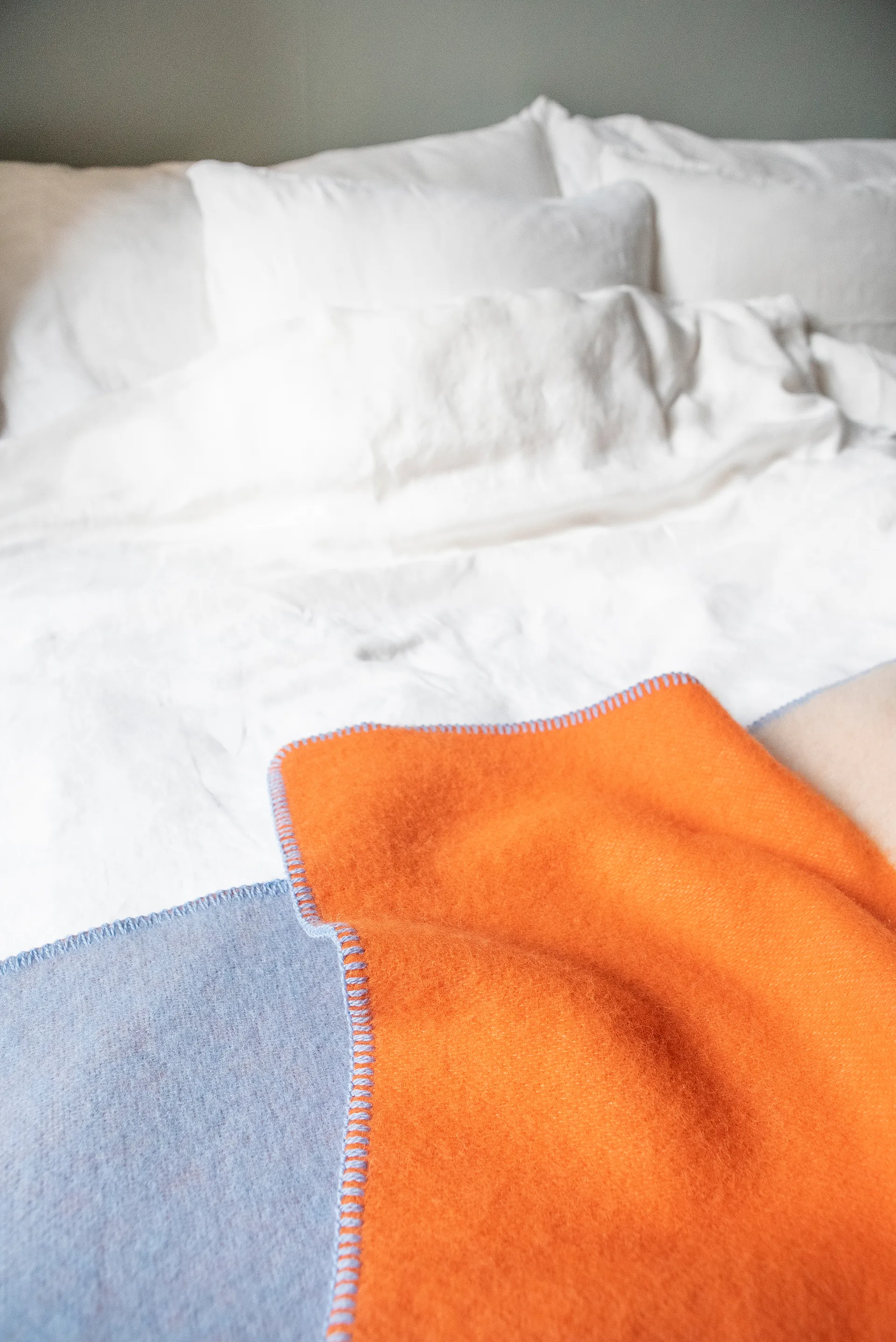 Poppy uldtæppe 130x200 cm, Orange Brita Sweden