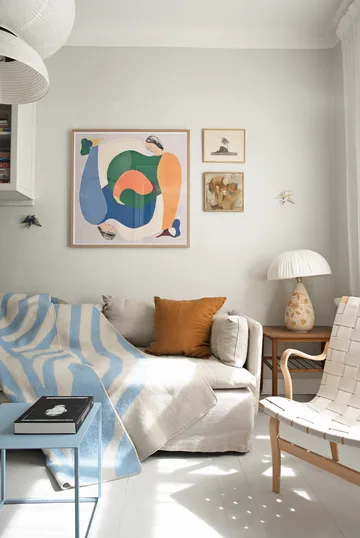 Pugh plaid - Blue, 200x130 cm - Brita Sweden