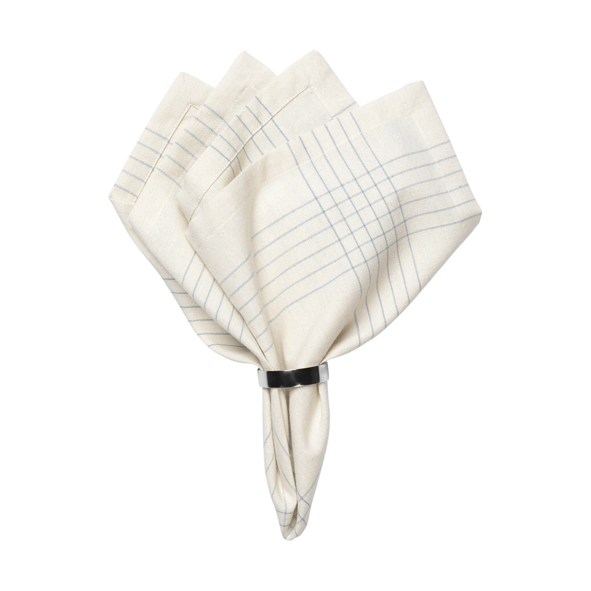 Alice stofserviet 45x45 cm, Dusty blue-natural Broste Copenhagen