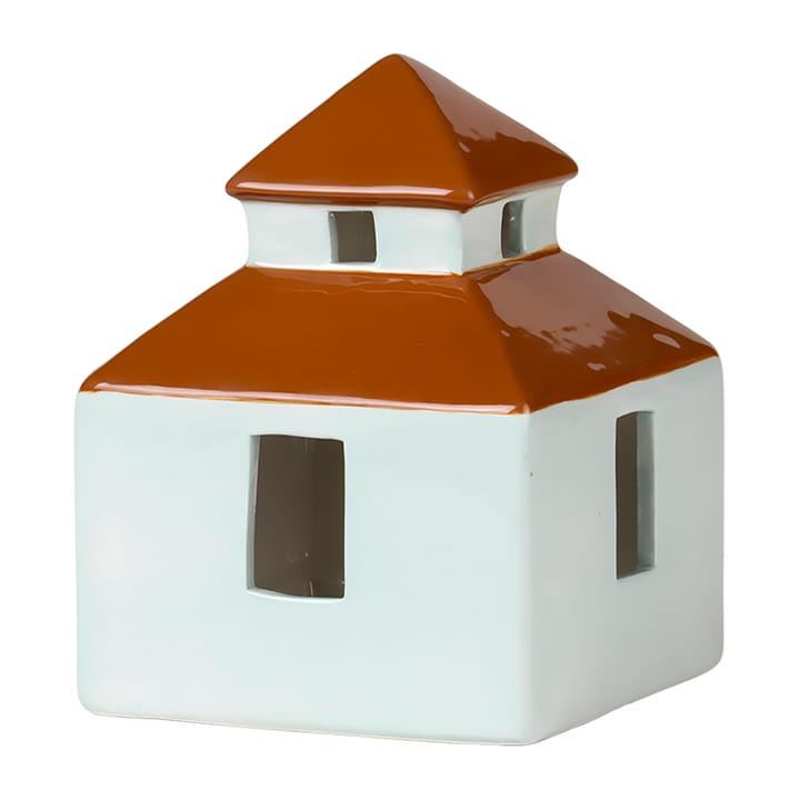 Bo dekorationshus 13,2x18 cm, Light turquoise/Caramel brown Broste Copenhagen