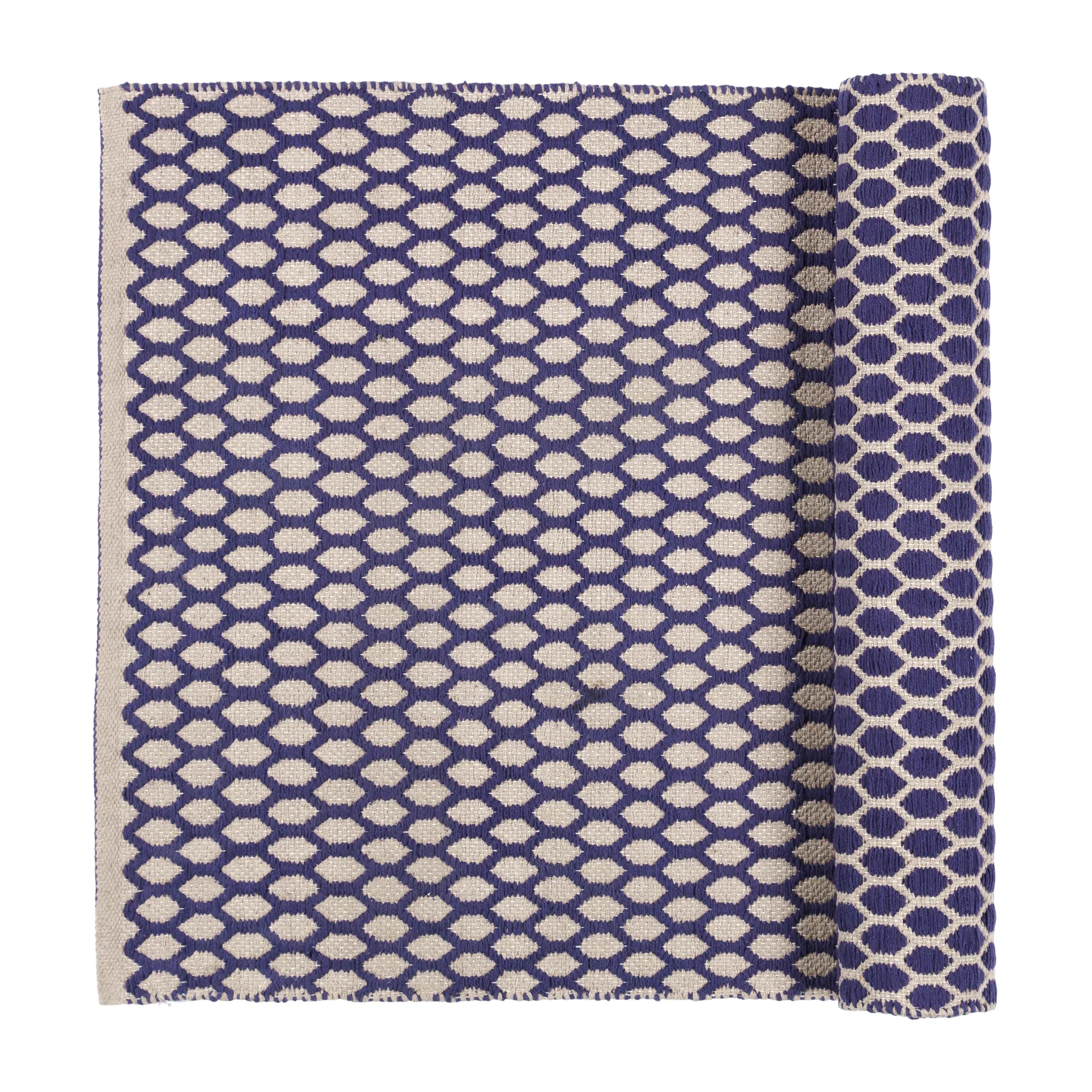 Boris tæppe 70x140 cm, Maritime blue Broste Copenhagen