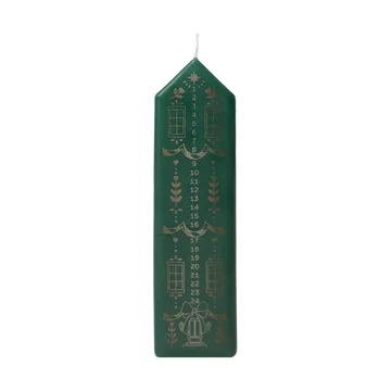 Casa kalenderlys - Dark Green-Gold - Broste Copenhagen