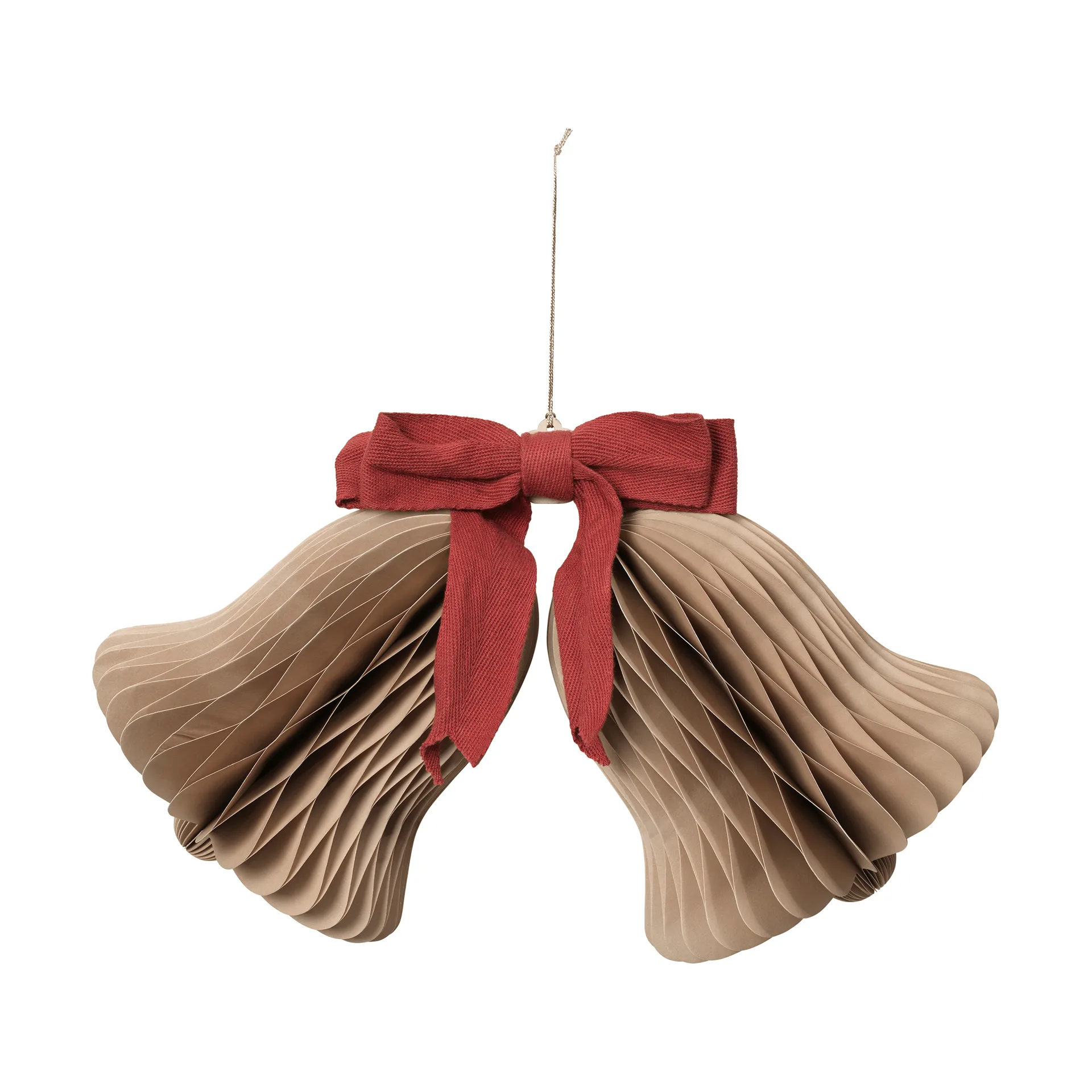 Chime klokke juleophæng, Natural Brown-Red Broste Copenhagen