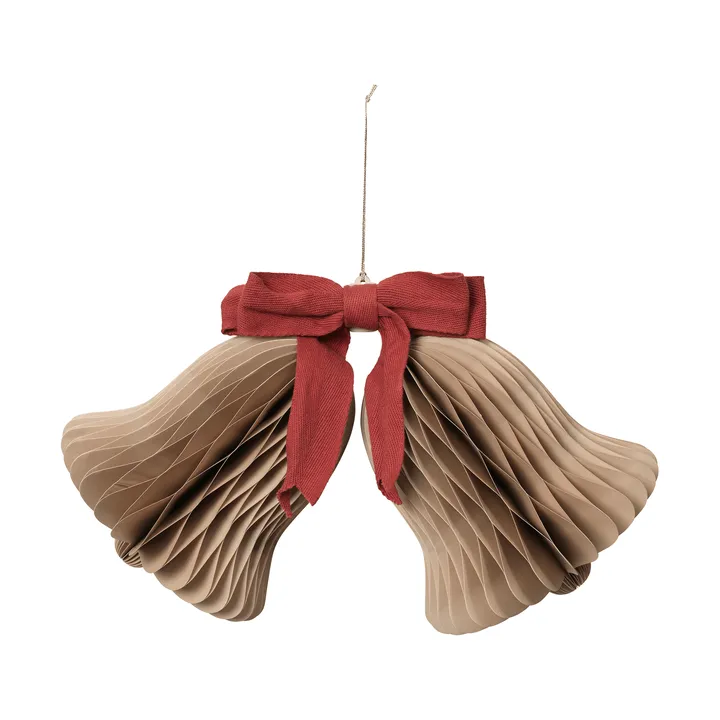 Chime klokke juleophæng - Natural Brown-Red - Broste Copenhagen