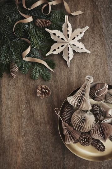 Christmas mix julekugle/julepynt 2-pak - Natural brown - Broste Copenhagen