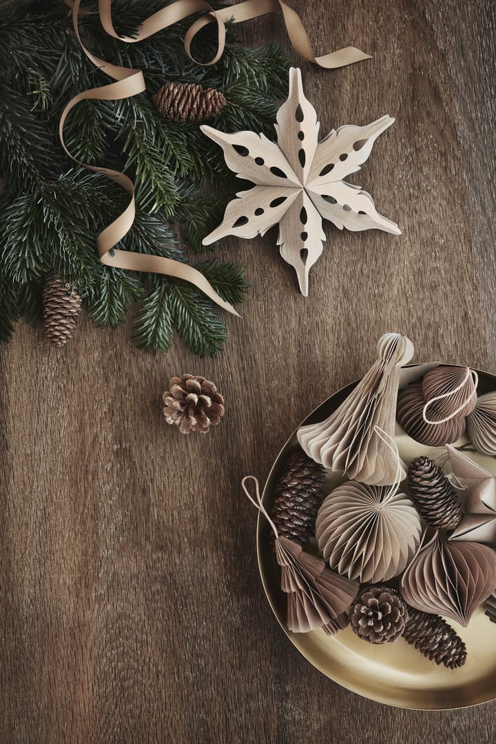 Christmas mix julekugle/julepynt 2-pak - Natural brown - Broste Copenhagen