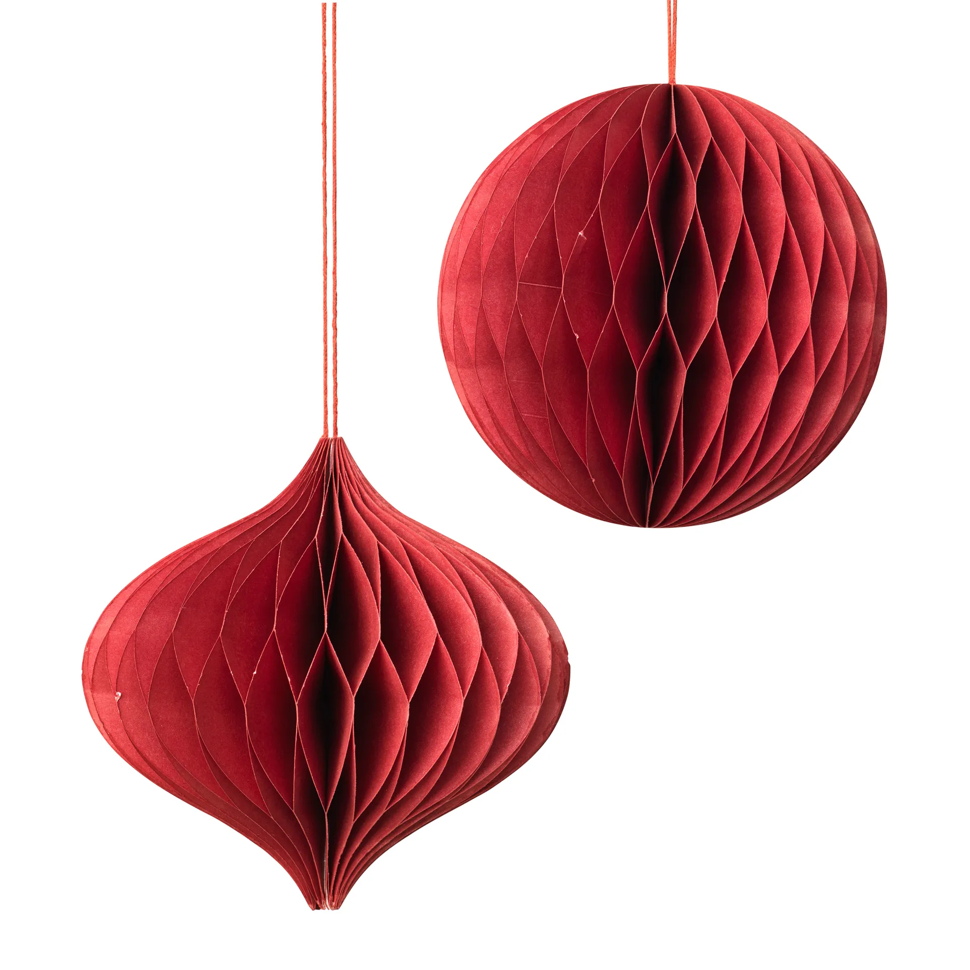 Christmas mix julekugle/julepynt 2-pak Pompeian red Broste Copenhagen