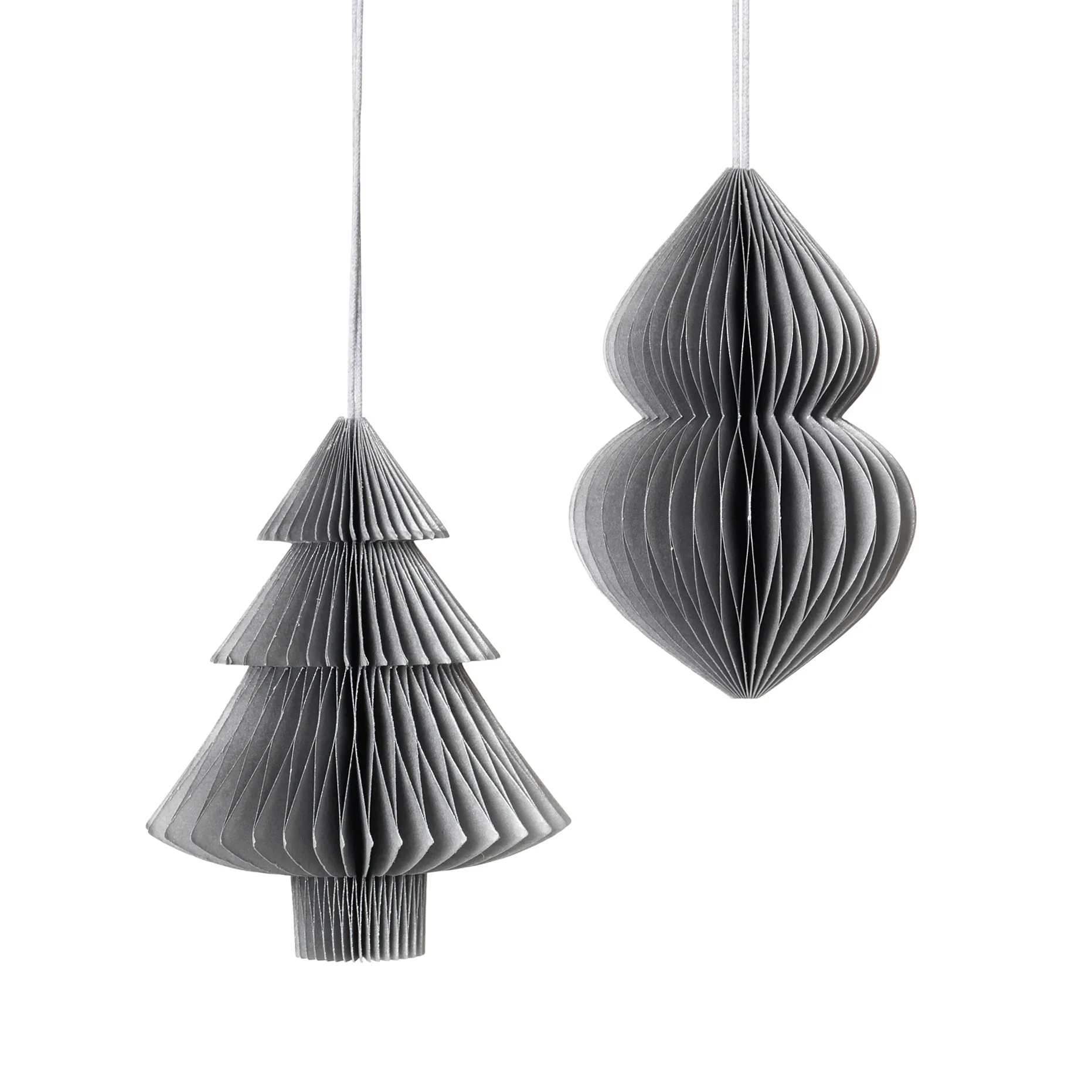 Christmas mix juletræ/julepynt 2-pak Silver Broste Copenhagen
