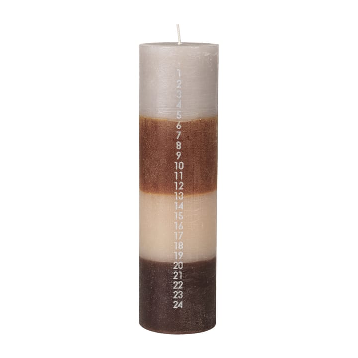 Colorblock kalenderlys, Multi/Brown Broste Copenhagen