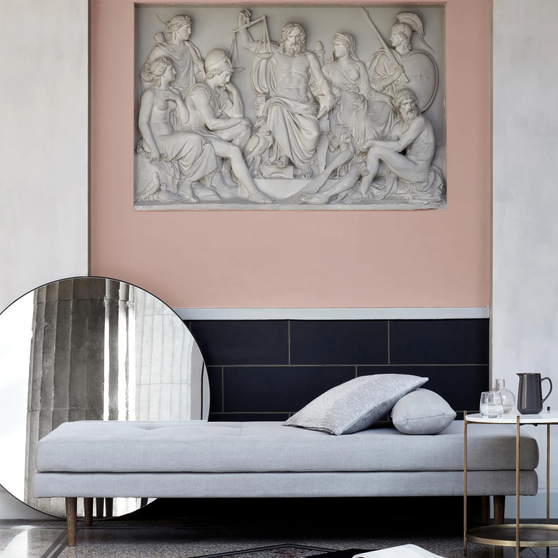 Complete spejl sort, Ø 110 cm Broste Copenhagen