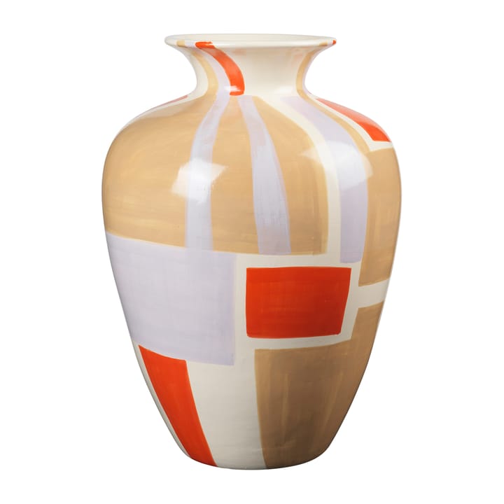 Dana vase 50 cm - Off-white-orange-purple-grey - Broste Copenhagen