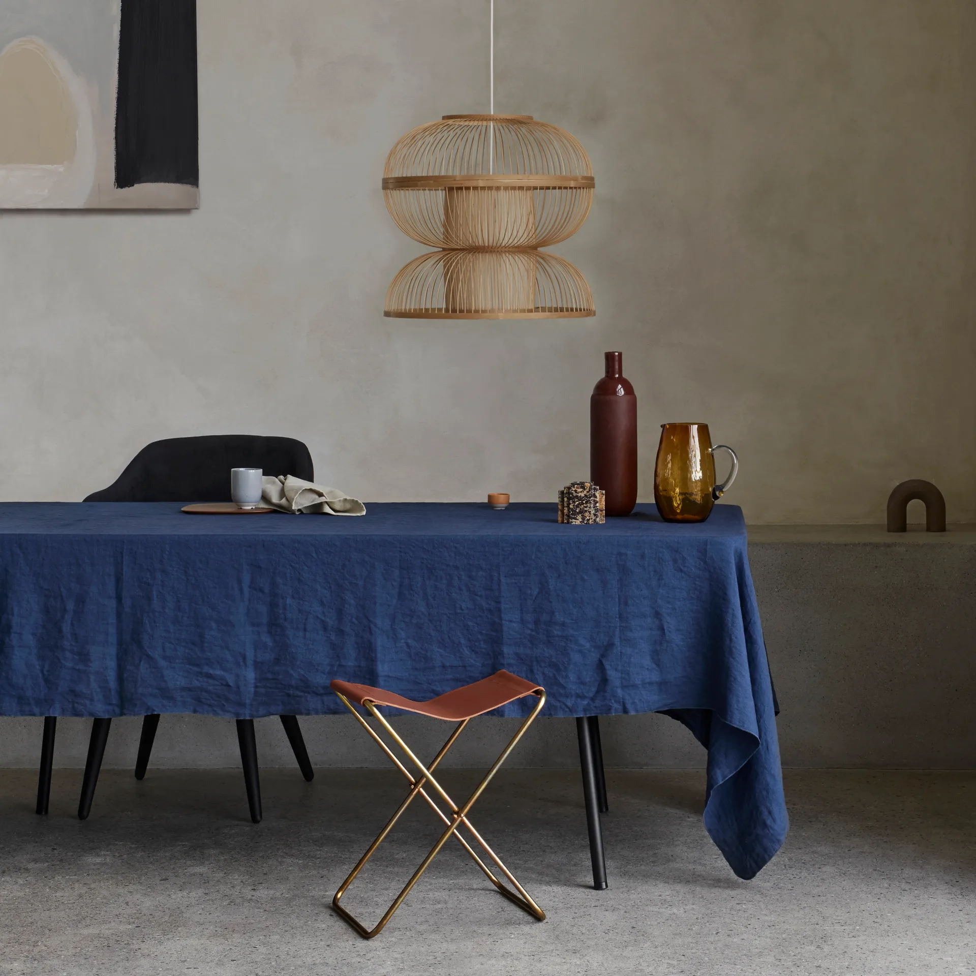 Gracie borddug, Mørkeblå Broste Copenhagen