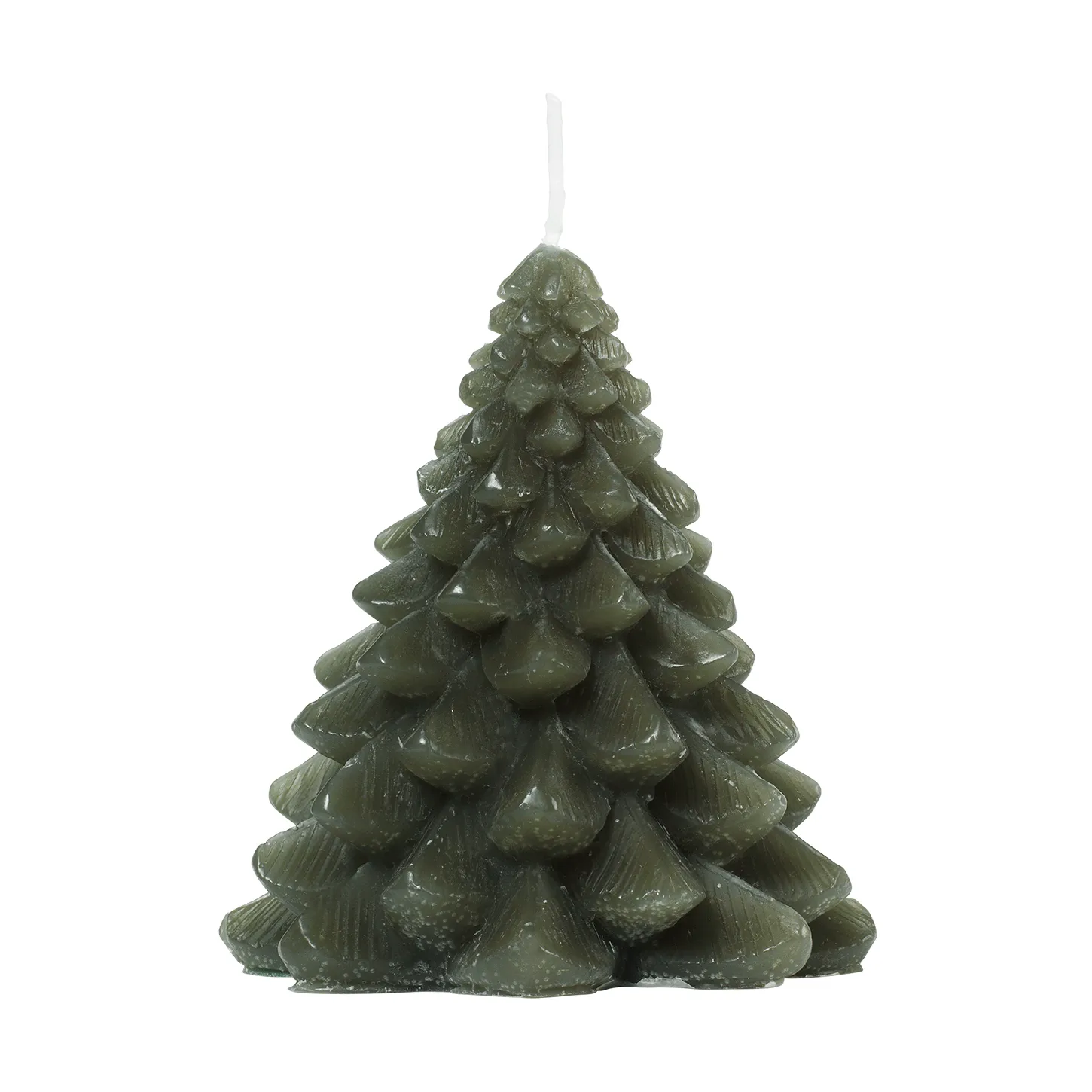 Granny Christmas tree lys Ø9x10 cm, Grape Leaf Green Broste Copenhagen