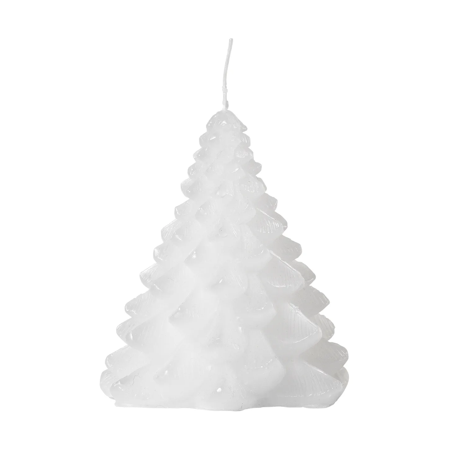 Granny Christmas tree lys Ø9x10 cm, Pure White Broste Copenhagen