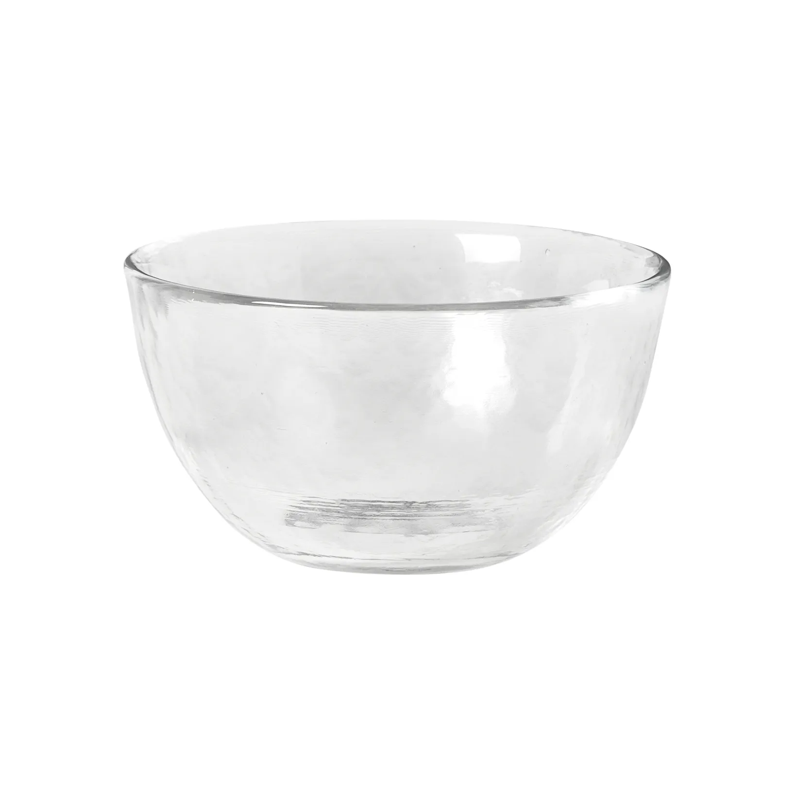 Hammered glasskål Ø 9,5 cm, Klar Broste Copenhagen