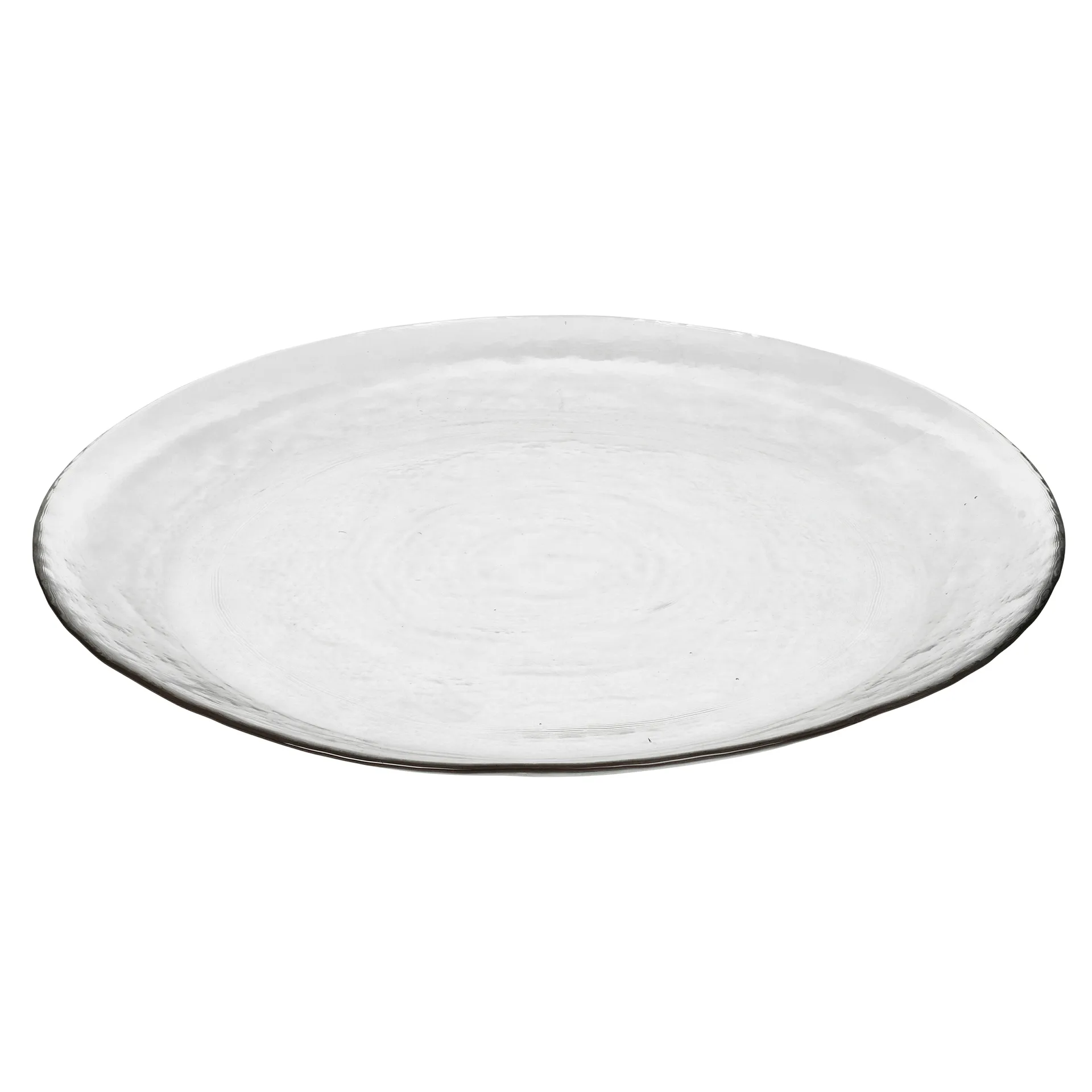 Hammered glastallerken Ø 27 cm, Klar Broste Copenhagen