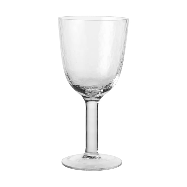 Hammered hvidvinsglas 30 cl - Klar - Broste Copenhagen