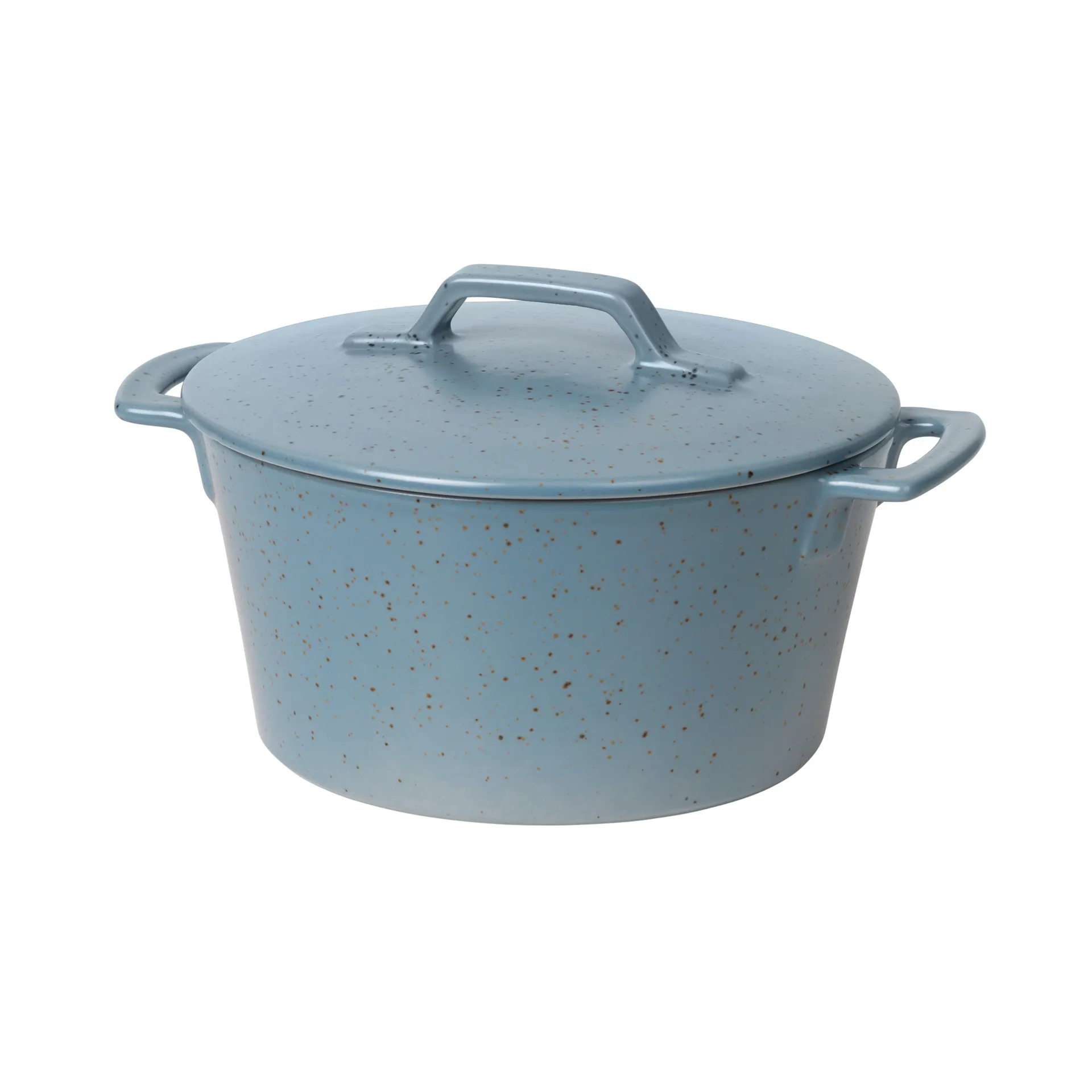 Hasle gryde 19x23,5 cm, Flintstone blue granite Broste Copenhagen
