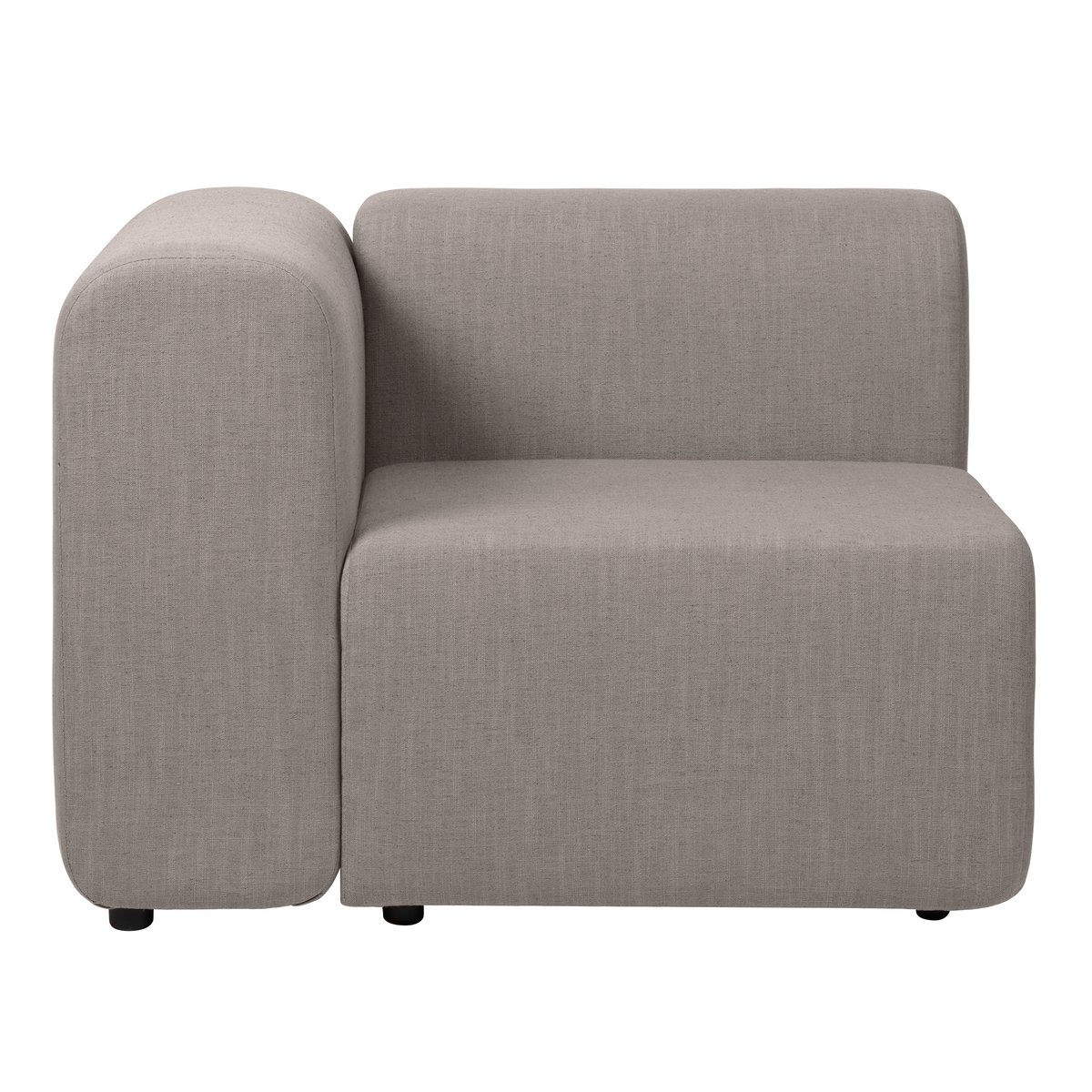 Broste Copenhagen Lagoon hjørnemodul højre Latte | Skandinavisk Design | Sofaer | Grå