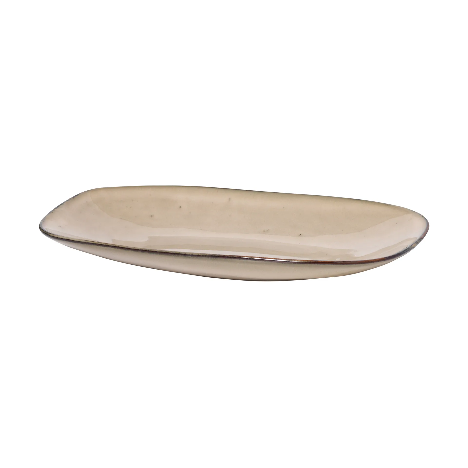 Larni tallerken 16x26,5 cm, Beige Broste Copenhagen