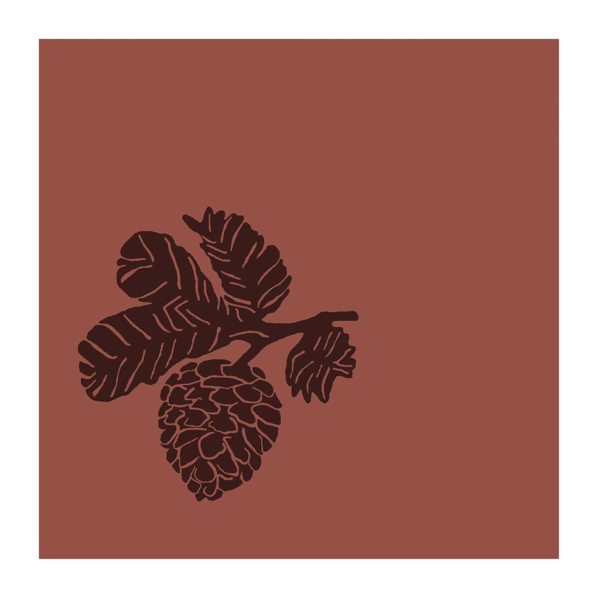 Leaf servietter 33x33 cm 20-pak, Auburn Broste Copenhagen