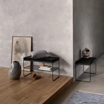 Magda bomuldstæppe 70x140 cm - Flint stone blue - Broste Copenhagen