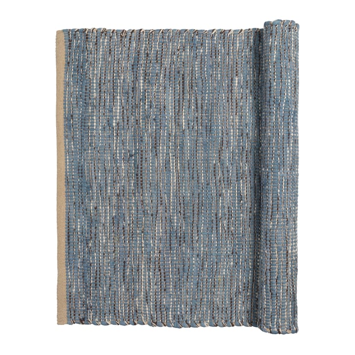 Magda bomuldstæppe 80x250 cm, Flint stone blue Broste Copenhagen