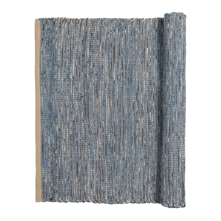 Magda bomuldstæppe 80x250 cm - Flint stone blue - Broste Copenhagen