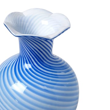 Mella vase 30 cm - Intense blue/Offwhite - Broste Copenhagen
