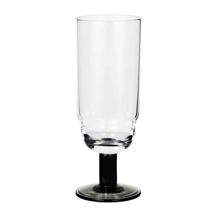 Nordic Bistro champagneglas 20 cl - Clear/Smoke stem - Broste Copenhagen