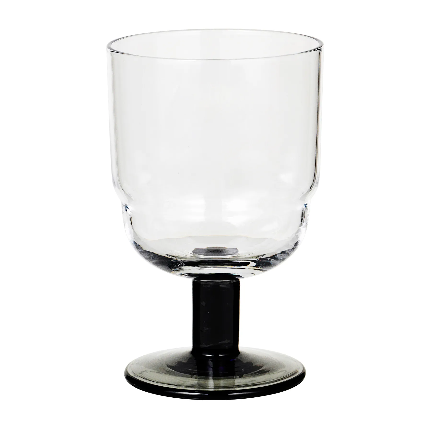 Nordic Bistro hvidvinsglas 20 cl, Clear/Smoke stem Broste Copenhagen