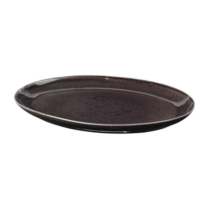 Nordic Coal fad ovalt 26,5x36,5 cm - Charcoal - Broste Copenhagen