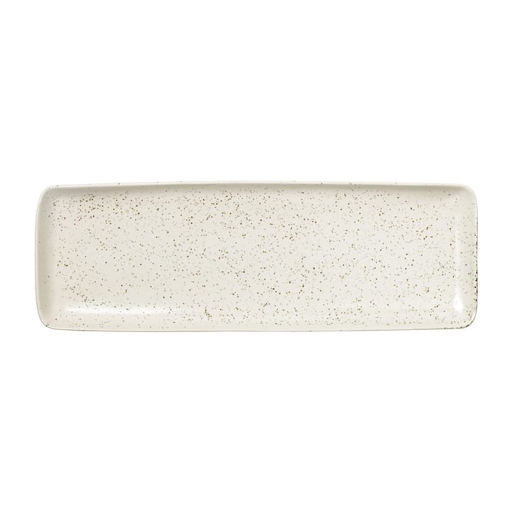 Nordic Vanilla fad rektangulært 12,5x35 cm - Cream with grains - Broste Copenhagen