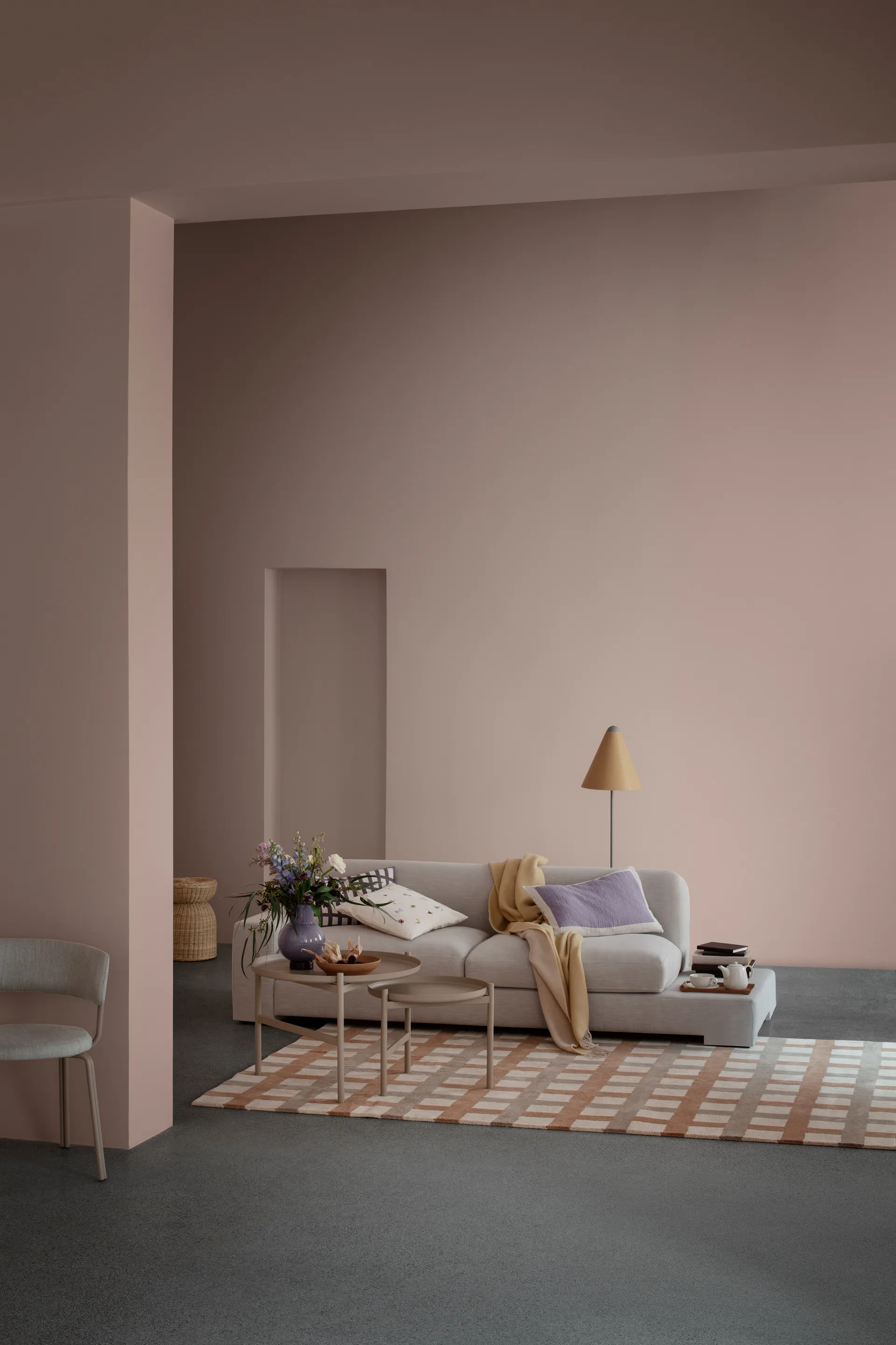 Nordic Vanilla kop med underkop 25 cl, Cream with grains Broste Copenhagen