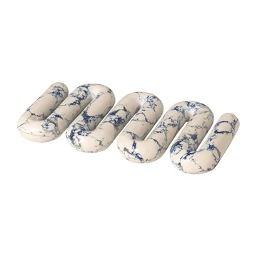 Orla bordskåner 14x25 cm - White/Spectrum blue - Broste Copenhagen