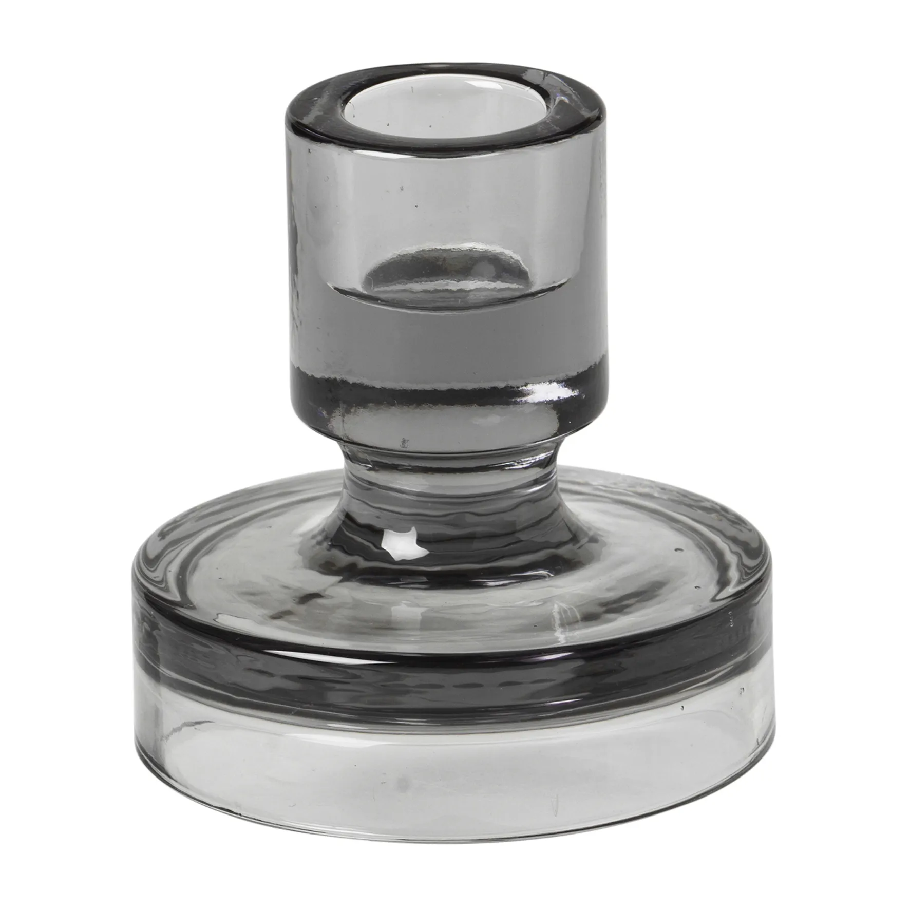 Petra lysestage smoked pearl dark grey, 8 cm Broste Copenhagen