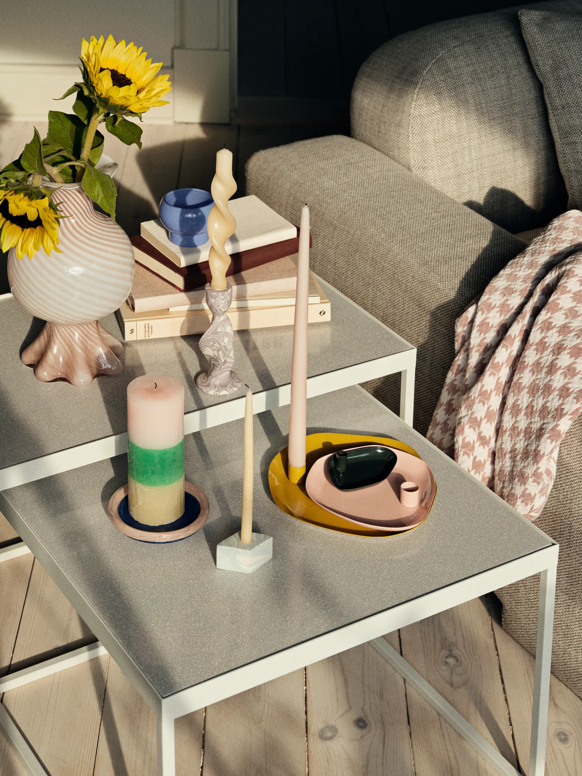 Rainbow bloklys 17 cm, Strawberry field Broste Copenhagen